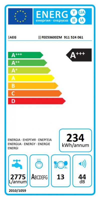 Vestavná myčka nádobí AEG FEE53600ZM  + 10 let ZÁRUKA na invertorový motor   | TestShop.cz